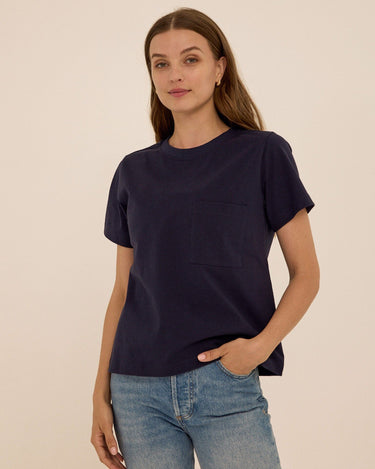 Beth Essential Jersey Pocket Tee Womens Tops Short Tee Threads 4 Thought 