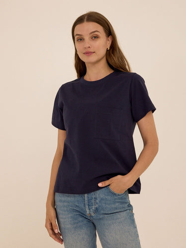 Beth Essential Jersey Pocket Tee Womens Tops Short Tee Threads 4 Thought 