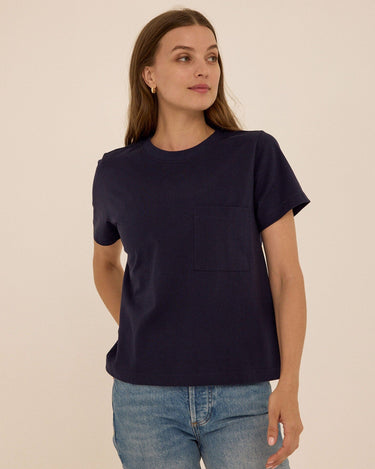 Beth Essential Jersey Pocket Tee Womens Tops Short Tee Threads 4 Thought 