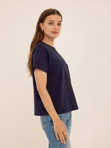 Beth Organic Cotton Pocket Tee Womens Tops Short Tee Threads 4 Thought 