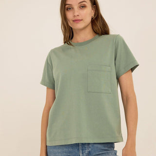 Beth Organic Cotton Pocket Tee Womens Tops Short Tee Threads 4 Thought 