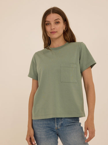 Beth Essential Jersey Pocket Tee Womens Tops Short Tee Threads 4 Thought 