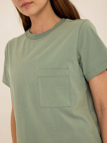 Beth Organic Cotton Pocket Tee Womens Tops Short Tee Threads 4 Thought 