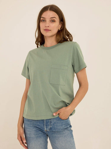 Beth Organic Cotton Pocket Tee Womens Tops Short Tee Threads 4 Thought 