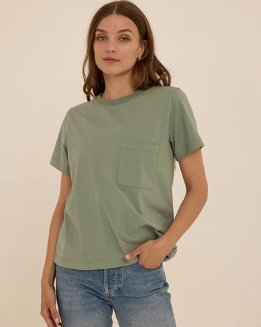 Beth Essential Jersey Pocket Tee Womens Tops Short Tee Threads 4 Thought 