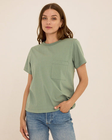 Beth Organic Cotton Pocket Tee Womens Tops Short Tee Threads 4 Thought 