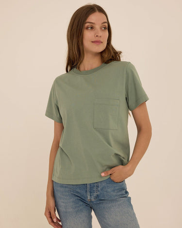 Beth Essential Jersey Pocket Tee Womens Tops Short Tee Threads 4 Thought 