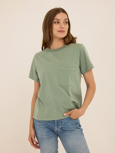 Beth Organic Cotton Pocket Tee Womens Tops Short Tee Threads 4 Thought 
