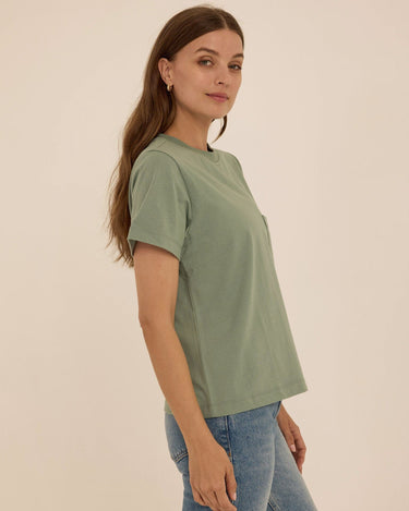 Beth Essential Jersey Pocket Tee Womens Tops Short Tee Threads 4 Thought 
