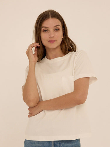 Beth Essential Jersey Pocket Tee Womens Tops Short Tee Threads 4 Thought 