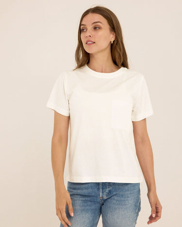 Beth Organic Cotton Pocket Tee Womens Tops Short Tee Threads 4 Thought 