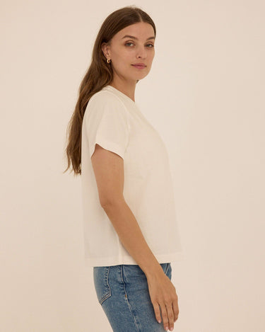 Beth Essential Jersey Pocket Tee Womens Tops Short Tee Threads 4 Thought 