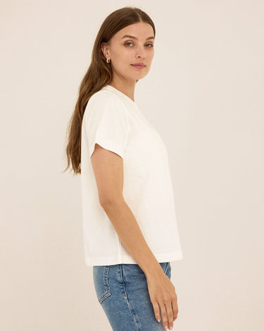 Beth Organic Cotton Pocket Tee Womens Tops Short Tee Threads 4 Thought 