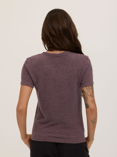 Gwenda Sweater Knit Tee Womens Tops Short Shirt Threads 4 Thought 