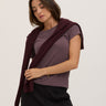 Gwenda Sweater Knit Tee Womens Tops Short Shirt Threads 4 Thought 