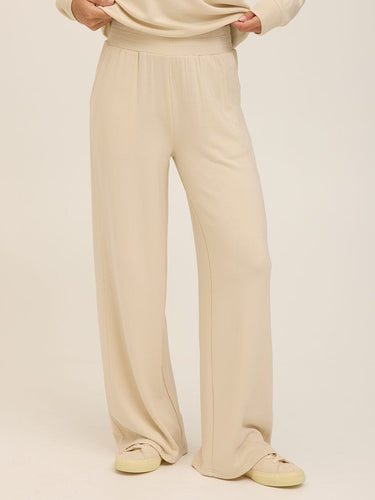 Esmeralda Feather Fleece Wide Leg Pant Womens Bottoms Sweatpants Threads 4 Thought 