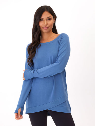 Leanna Feather Fleece Tunic Womens Outerwear Sweatshirt Threads 4 Thought 