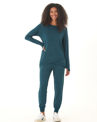 Leanna Feather Fleece Tulip Hem Tunic Threads 4 Thought 