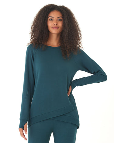 Leanna Feather Fleece Tulip Hem Tunic Threads 4 Thought 