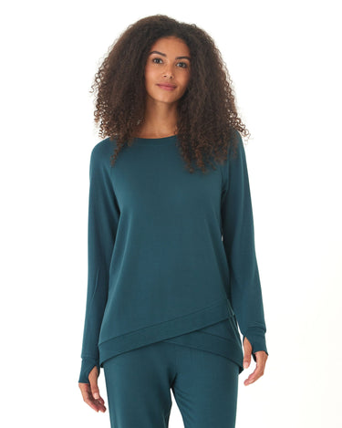 Leanna Feather Fleece Tulip Hem Tunic Threads 4 Thought 