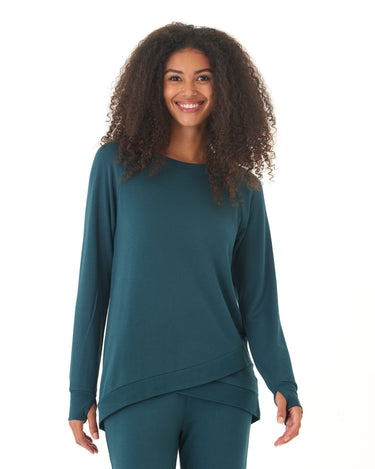 Leanna Feather Fleece Tulip Hem Tunic Threads 4 Thought 