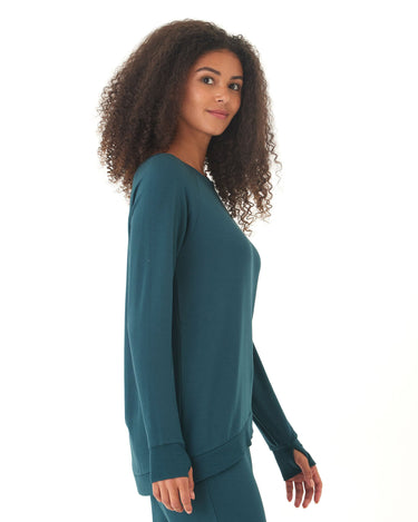 Leanna Feather Fleece Tulip Hem Tunic Threads 4 Thought 