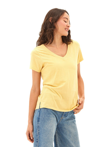 Pattie Triblend V-Neck Tee Womens Tops Short Tee Threads 4 Thought 