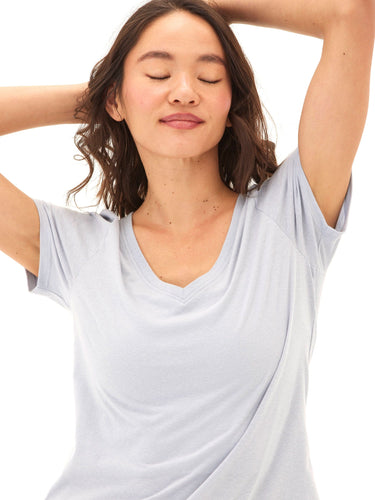 Pattie Triblend V-Neck Tee Womens Tops Short Tee Threads 4 Thought