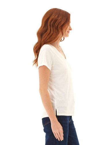 Pattie Triblend V-Neck Tee Womens Tops Short Tee Threads 4 Thought
