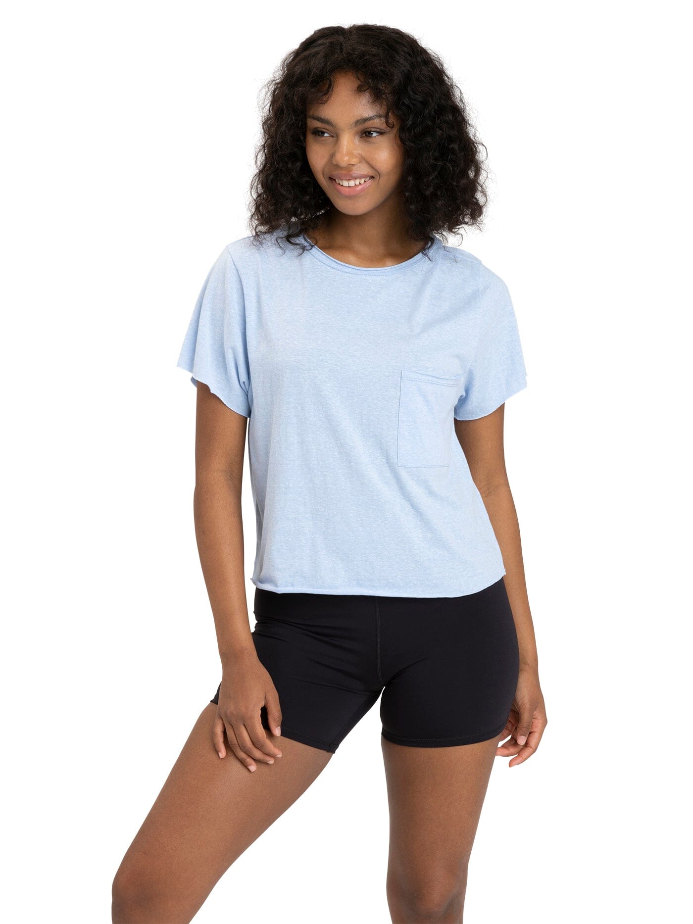 Maggie Triblend Pocket Tee Womens Tops Short Threads 4 Thought 