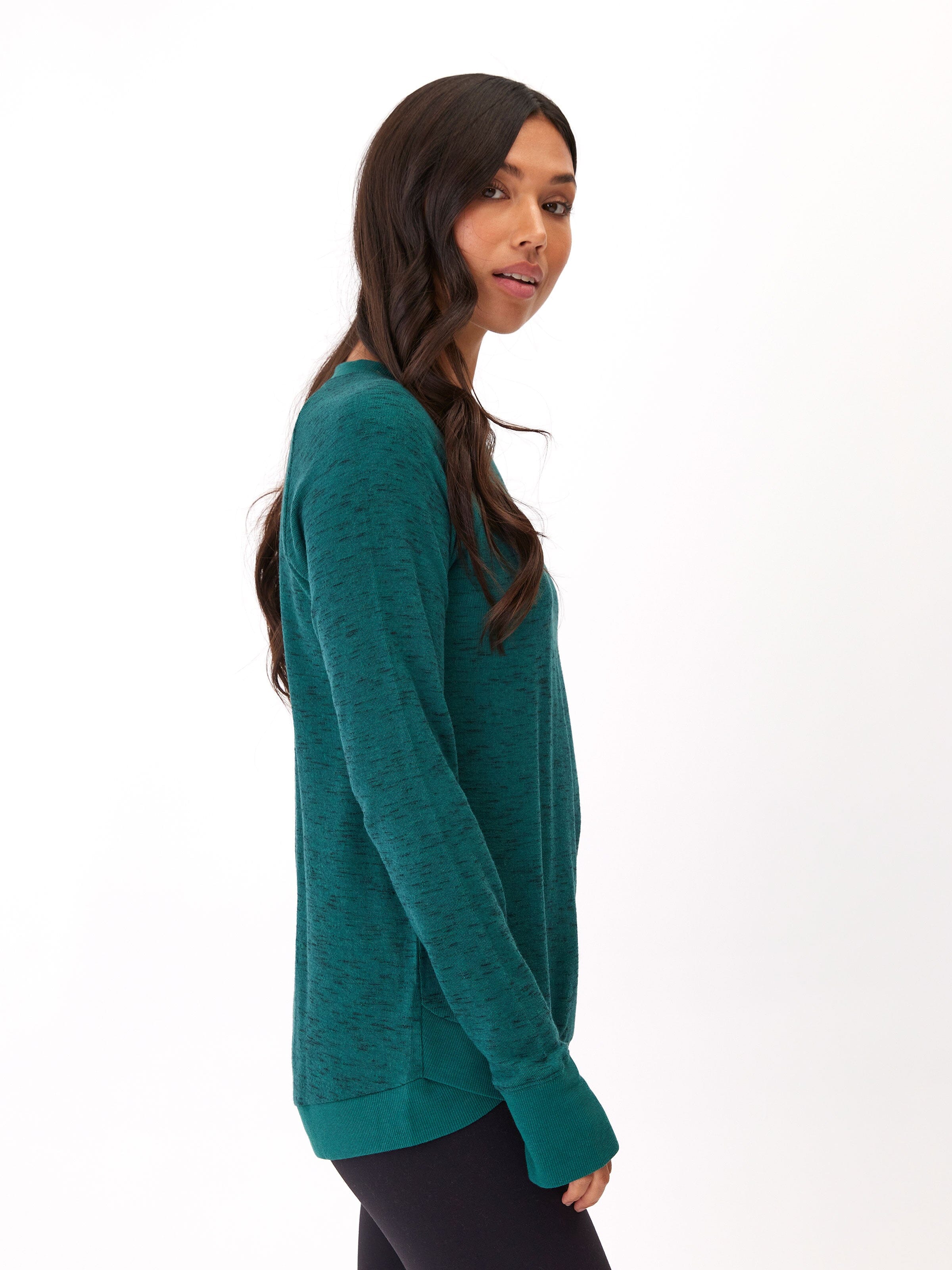Cannon Tulip Hem Tunic Womens Outerwear Sweatshirt Threads 4 Thought 