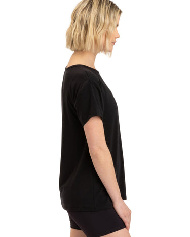 Nia Side Ruched Jersey Tee Womens Tops Short Threads 4 Thought 