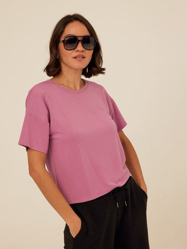 Shana Modal Terry Tee Womens Tops Short Tee Threads 4 Thought 