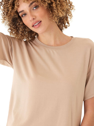 Shana Modal Terry Tee Womens Tops Short Tee Threads 4 Thought