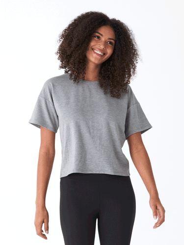 Shana Modal Terry Tee Womens Tops Short Tee Threads 4 Thought