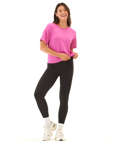 Shana Modal Terry Tee Womens Tops Short Tee Threads 4 Thought 