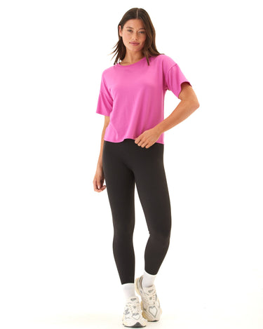 Shana Modal Terry Tee Womens Tops Short Tee Threads 4 Thought 