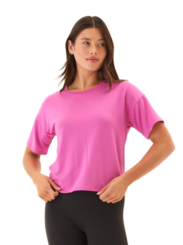 Shana Modal Terry Tee Womens Tops Short Tee Threads 4 Thought