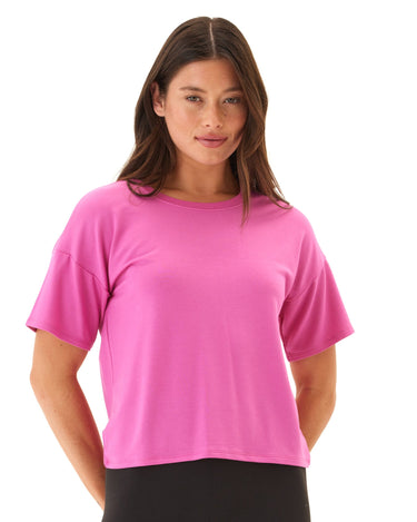 Shana Modal Terry Tee Womens Tops Short Tee Threads 4 Thought 