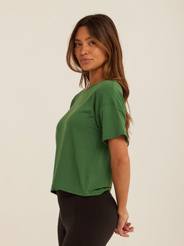 Shana Modal Terry Tee Womens Tops Short Tee Threads 4 Thought 