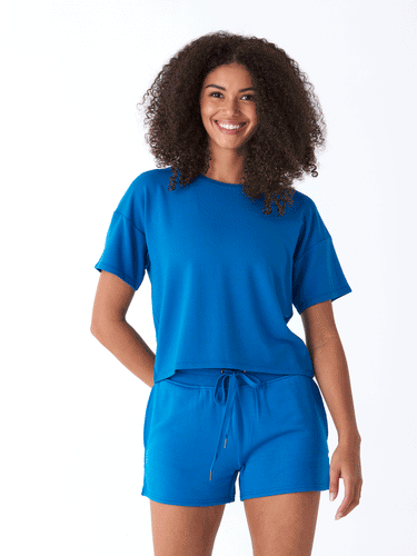 Shana Modal Terry Tee Womens Tops Short Tee Threads 4 Thought 