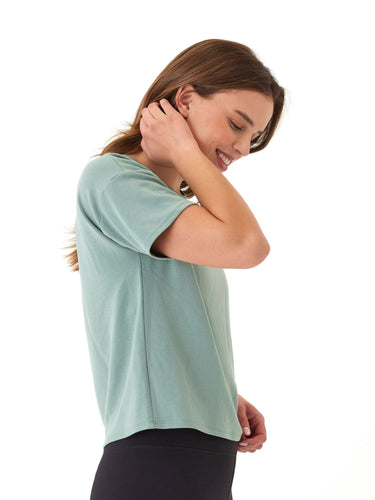 Shana Modal Terry Tee Womens Tops Short Tee Threads 4 Thought 
