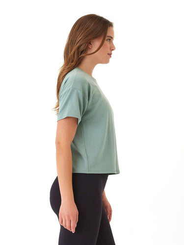 Shana Modal Terry Tee Womens Tops Short Tee Threads 4 Thought 