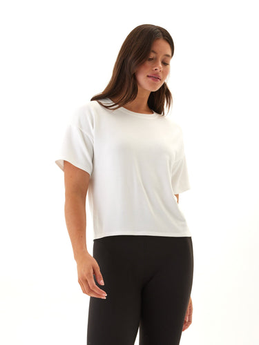 Shana Modal Terry Tee Womens Tops Short Tee Threads 4 Thought