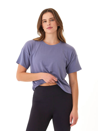 Shana Modal Terry Tee Womens Tops Short Tee Threads 4 Thought