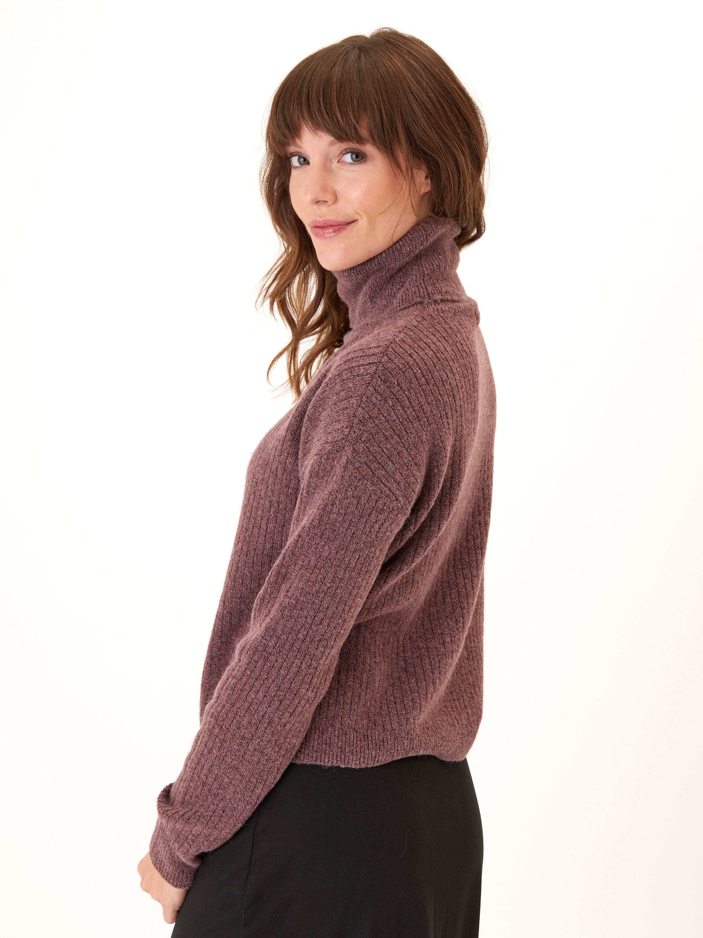 Toki Rib Knit Turtleneck Womens Outerwear Sweater Threads 4 Thought 