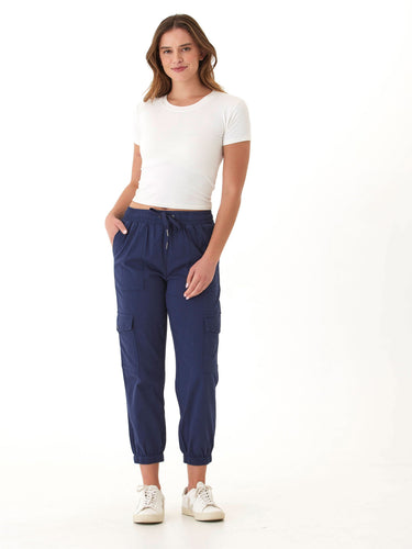 Delilah Stretch Twill Cargo Jogger 27" Womens Bottoms Pants Threads 4 Thought 