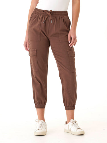 Delilah Stretch Twill Cargo Jogger 27" Womens Bottoms Pants Threads 4 Thought 