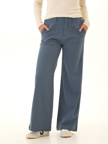 Pamela Stretch Twill Wide Leg Pant Threads 4 Thought 