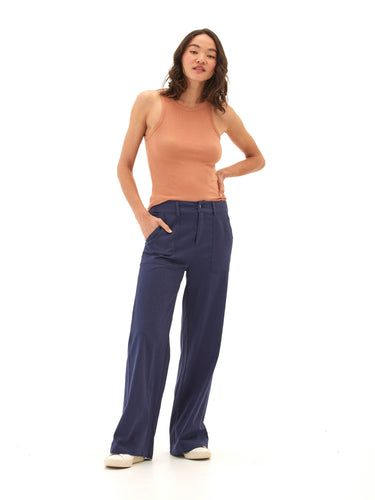 Pamela Stretch Twill Wide Leg Pant Womens Bottoms Pants Threads 4 Thought 